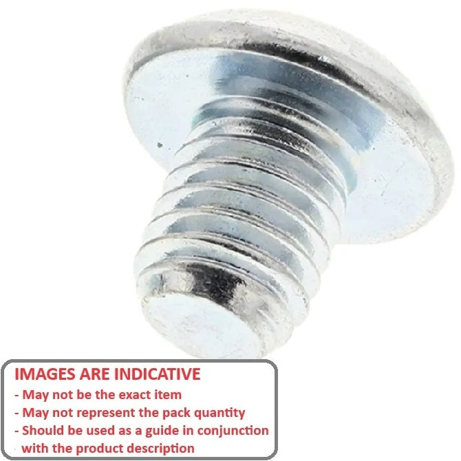 1057249 | SC048C-010-B-SK-CZ (100 Pcs) --- Button Screws - 10-24 UNC -4.76mm- 9.5 mm - Zinc Plated Steel
