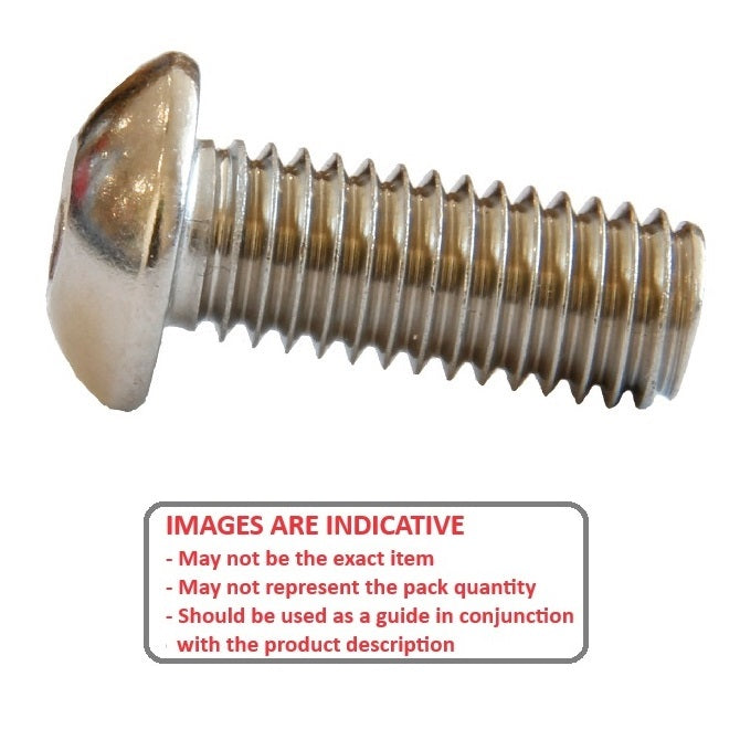 1045411 | SC030M-012-B-SK-CZ (100 Pcs) --- Button Screws - M3 -3x0.5mm- 12 mm - Zinc Plated Steel