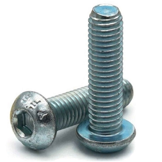 Button Screws - M4 -4x0.7mm- 30 mm - Zinc Plated Steel