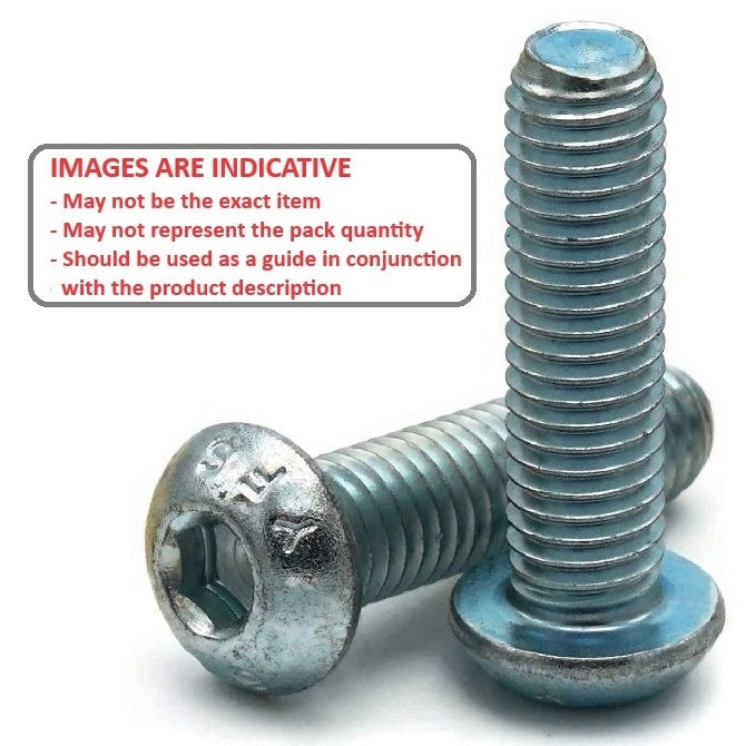 1114227 | SC160M-100-B-SK-CZ (50 Pcs) --- Button Screws - M16 -16x2mm- 100 mm - Zinc Plated Steel