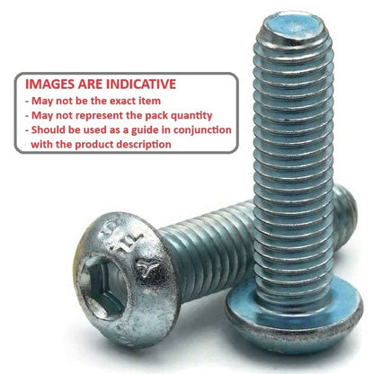 1114227 | SC160M-100-B-SK-CZ (50 Pcs) --- Button Screws - M16 -16x2mm- 100 mm - Zinc Plated Steel