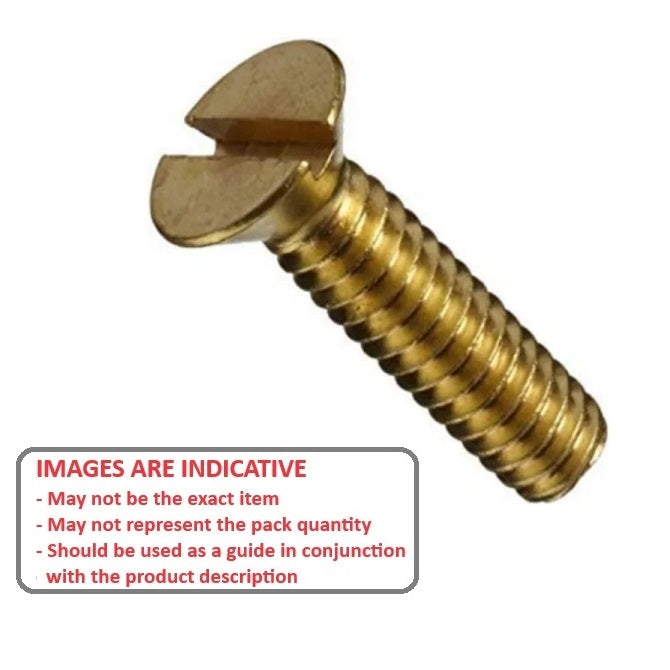 1038935 | SK014M-006-SL-BR (10 Pcs) --- Countersunk Screws - M1.4 -1.4x0.3mm- 6 mm - Brass