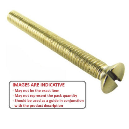 1037628 | SK010M-010-SL-BR (10 Pcs) --- Countersunk Screws - M1 -1x0.25mm- 10 mm - Brass