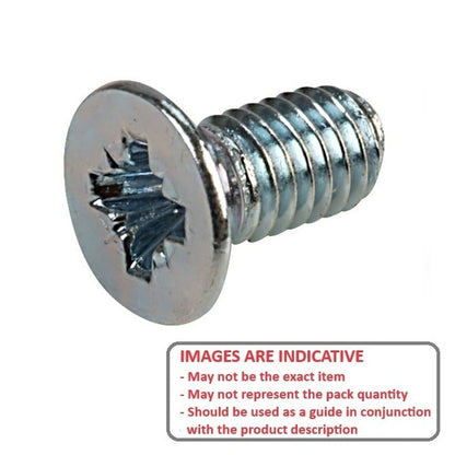 1046728 | SK030M-008-PZ-CZ (10 Pcs) --- Countersunk Screws - M3 -3x0.5mm- 8 mm - Zinc Plated