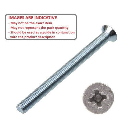 1047887 | SK030M-030-PZ-CZ (100 Pcs) --- Countersunk Screws - M3 -3x0.5mm- 30 mm - Zinc Plated