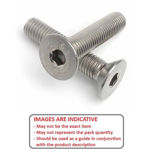 1041117 | SK020M-006-SK-S4 (50 Pcs) --- Countersunk Screws - M2 -2x0.4mm- 6 mm - 304 Stainless