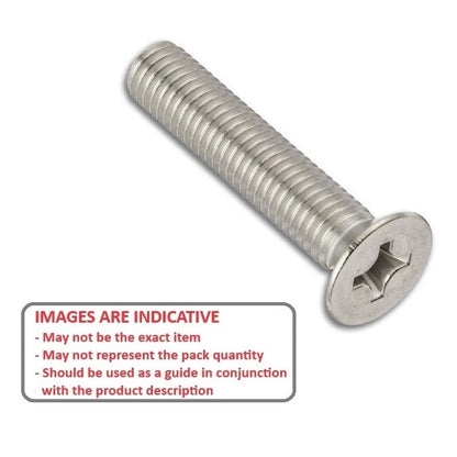 1042020 | SK025M-008-PH-S4 (50 Pcs) --- Countersunk Screws - M2.5 -2.5x0.45mm- 8 mm - 304 Stainless