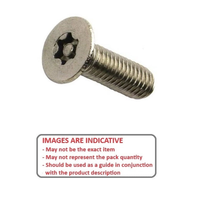 1044576 | SKS0300-006-SK-S4 (10 Pcs) --- Security Screws - M3 -3x0.5mm- 6 mm - 304 Stainless