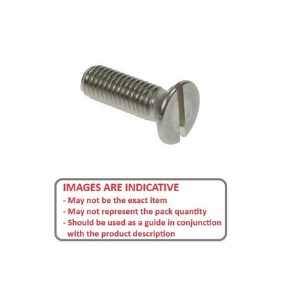 1042967 | SK028C-006-SL-S4 (50 Pcs) --- Countersunk Screws - 4-40 UNC -2.85mm- 6.4 mm - 304 Stainless