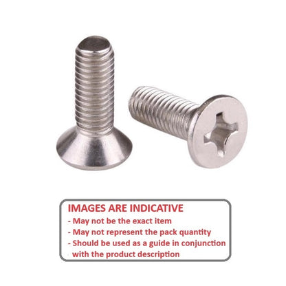 1054106 | SK040M-008-PH-TC1 (10 Pcs) --- Countersunk Screws - M4 -4x0.7mm- 8 mm - Titanium CP Grade 1