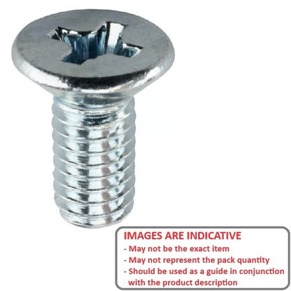 1040980 | SK020M-005-PH-CZ (100 Pcs) --- Countersunk Screws - M2 -2x0.4mm- 5 mm - Zinc Plated Steel