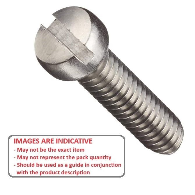1039519 | SC020M-010-F-SL-S4 (50 Pcs) --- Fillister Head Screws - M2 - 2x0.4mm - 10 mm - 304 Stainless Slotted