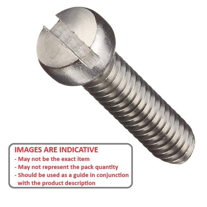 1037732 | SC015F-005-F-SL-S4 (10 Pcs) --- Fillister Head Screws - 0-80 UNF -1.52mm- 4.8 mm - 304 Stainless