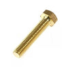 1038499 | SC012F-006-H-BR (10 Pcs) --- Hex Head Screws - 00-90 UNF -1.19mm- 6.4 mm - Brass