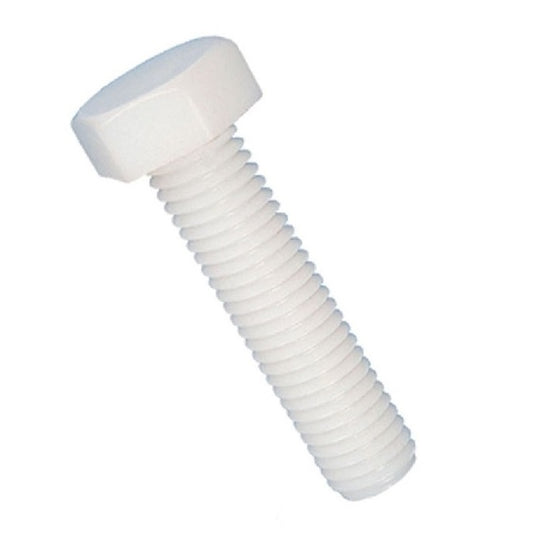 1050150 | SC035C-025-H-SL-N (50 Pcs) --- Hex Head Screws - 6-32 UNC -3.5mm- 25.4 mm - Nylon -Zytel 101-