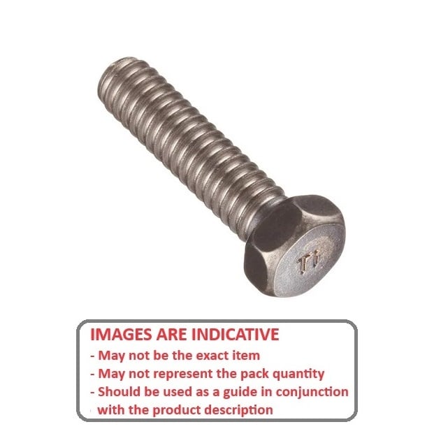 1100781 | SC120M-070-HS-T5 (50 Pcs) --- Hex Head Screws - M12 -12x1.75mm- 70 mm - Titanium Grade 5