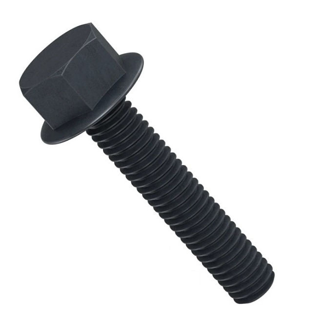 1073267 | SC064C-051-HW-NB (3 Pcs) --- Hex Washer Head Screws - 1/4-20 UNC -6.35mm- 50.8 mm - Black Nylon
