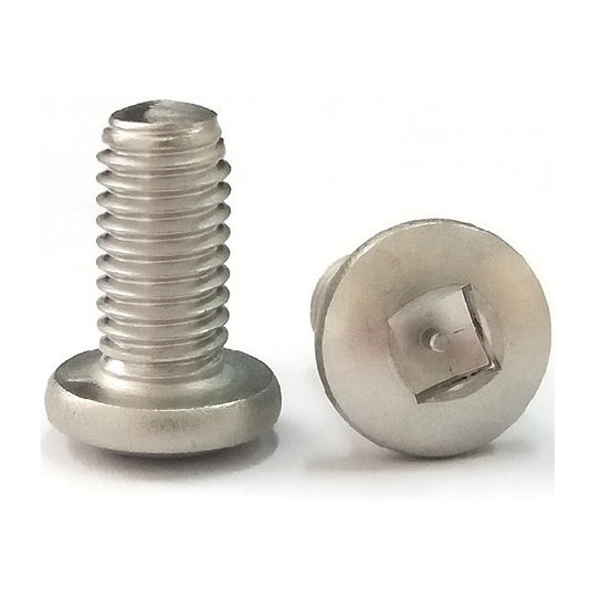 Security Screws - M6 -6x1mm- 25 mm - Steel Case Hardened Zinc Alloy