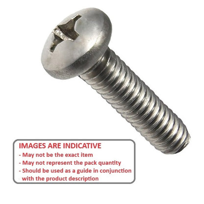 1037607 | SC010M-008-P-PZ-S4 (10 Pcs) --- Pan Head Screws - M1 -1x0.25mm- 8 mm - 304 Stainless
