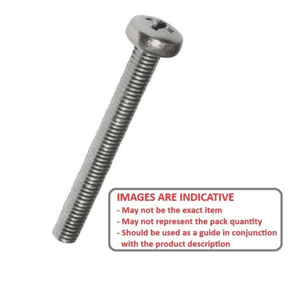 1037665 | SC010M-012-P-PZ-S4 (10 Pcs) --- Pan Head Screws - M1 -1x0.25mm- 12 mm - 304 Stainless