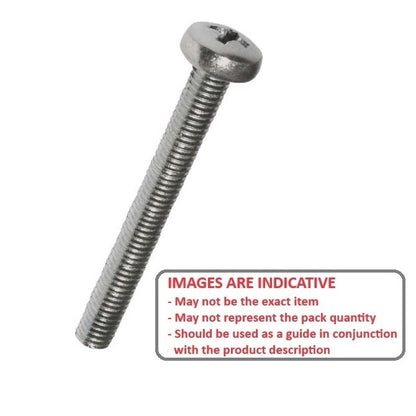 1041496 | SC020M-016-P-PZ-S4 (10 Pcs) --- Pan Head Screws - M2 -2x0.4mm- 16 mm - 304 Stainless