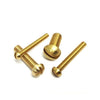 1038500 | SC012F-006-R-SL-BR (10 Pcs) --- Round Head Screws - 00-90 UNF -1.19mm- 6.4 mm - Brass