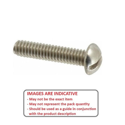 1037734 | SC015F-005-R-SL-S4 (10 Pcs) --- Round Head Screws - 0-80 UNF -1.52mm- 4.8 mm - 304 Stainless
