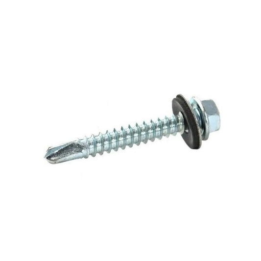 Self Drilling Screws - 1/4-14 -6.35mm- 38.1 mm - 100  - Steel Zinc Plated