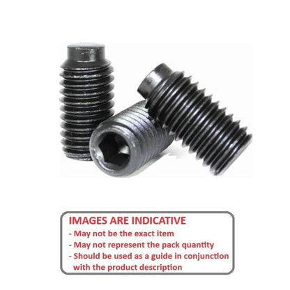1056778 | SS042C-0127-AS-HDP (5 Pcs) --- Half Dog Point Socket Set Screws - 8-32 UNC -4.17mm- 11.7 mm - Half Dog Point - Carbon Steel Carbon Steel Case Hardened Rc46-53