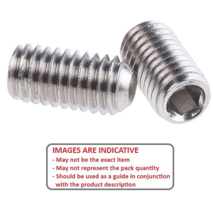 1037714 | SS015F-0024-S4 (50 Pcs) --- Standard Cup Point Socket Set Screws - 0-80 UNF -1.52mm- 2.4 mm - Standard Cup Point - Stainless Steel 304 (Similar to A2, 18-8) HRB80