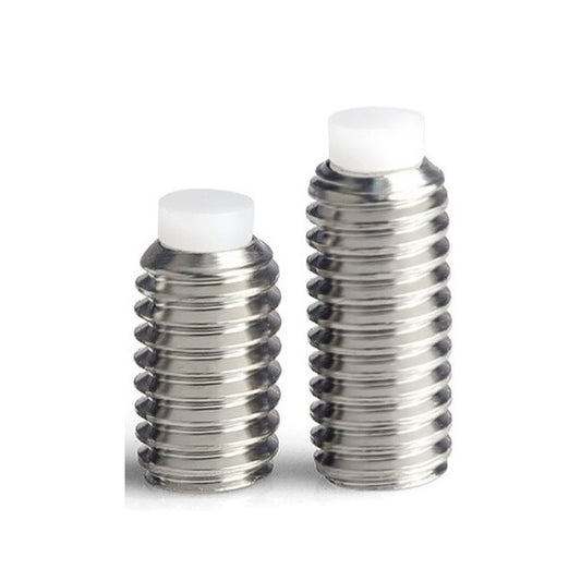 1047416 | SS030M-0160-S4-AT --- Acetal Tipped Socket Set Screws - M3 -3x0.5mm- 16 mm - Acetal Tipped - Stainless Steel 304 (Similar to A2, 18-8) HRB80