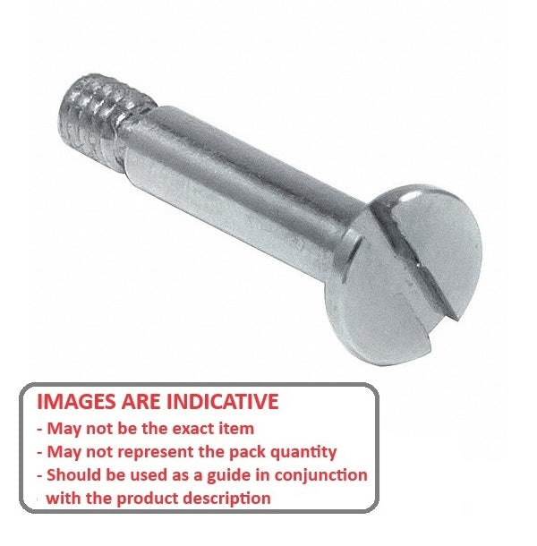 1052551 | SHLD040-010-SLL-C (2 Pcs) --- Shoulder Screws - 4x10 mm - M3x0.5 - Carbon Steel