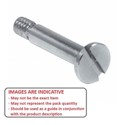 1052551 | SHLD040-010-SLL-C (2 Pcs) --- Shoulder Screws - 4x10 mm - M3x0.5 - Carbon Steel