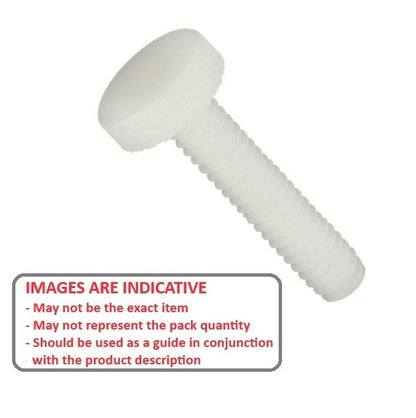 1056734 | THS042C-010-K-NY --- Thumb Screws - 8-32 UNC -4.17mm- 9.53x14.29 mm - NYLATRON GS (PA66 + MoS2)