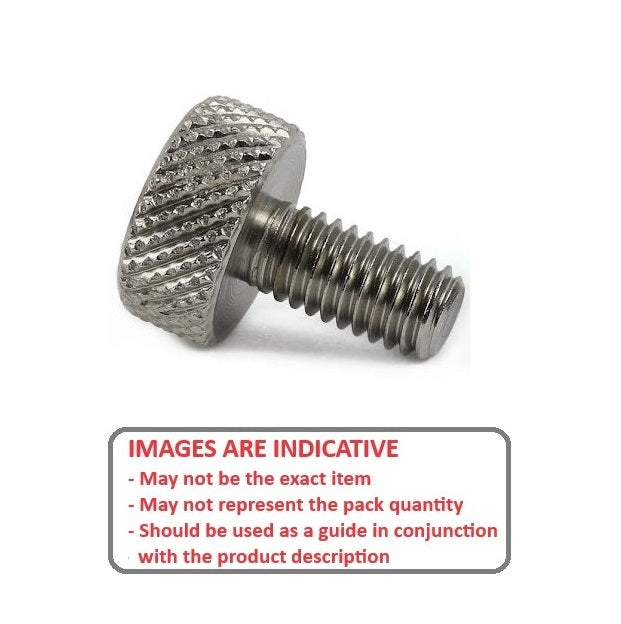 1060926 | THS050M-009-K-3 --- Thumb Screws - M5 -5x0.8mm- 9x14 mm - Stainless Steel