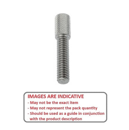 1051900 | THS035C-025-K-3-P --- Thumb Screws - 6-32 UNC -3.5mm- 25.4x34.93 mm - Stainless Steel 303/304 (Similar to A2, 18-8) HRB80