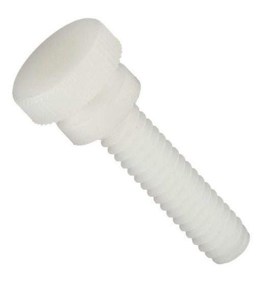 1050134 | THS035C-025-K-NY-WF (10 Pcs) --- Thumb Screws - 6-32 UNC -3.5mm- 25.4x32.54 mm - Nylon (Polyamide 6/6)