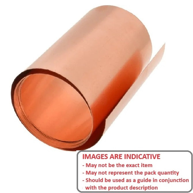 1000986 | SHM-0127-0300-0762-CP --- Copper Shim and Foil - 0.127x300x762 mm - Copper
