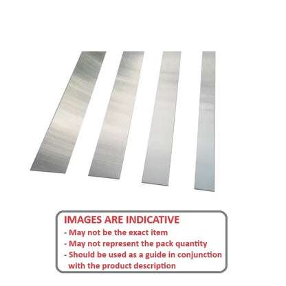 1001932 | SHM-0457-0025-0305-430 --- Stainless Steel Strip - 0.457x25.4x304.8 mm - Stainless Steel
