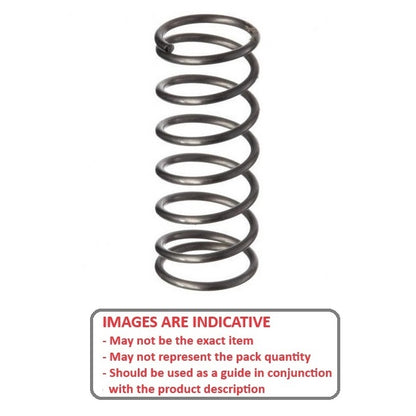 1070969 | CS-0610-0254-099-M-C (5 Pcs) --- Compression Springs - 6.1x25.4x0.99 mm - Spring Steel