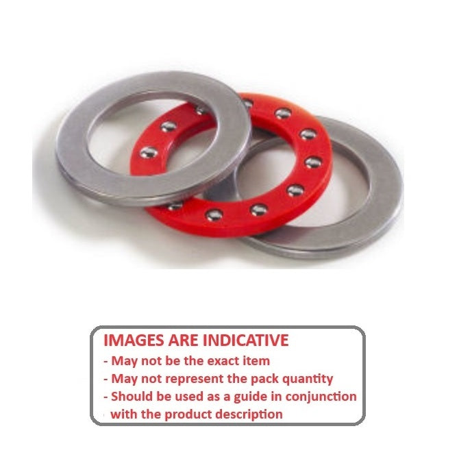 1061441 | T-0050-0120-F-S440-NY --- Thrust Ball Bearings - 5x12x5 mm / 5 mm - Stainless Steel 400 Series and Nylon