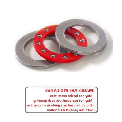 1048249 | T-0032-0109-F-S440-NY --- Thrust Ball Bearings - 3.175x11.113x4.763 mm / 3.175 mm - Stainless Steel 400 Series and Nylon