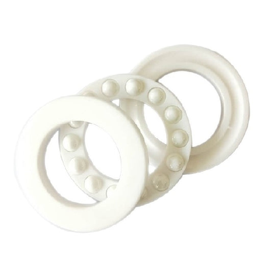Thrust Ball Bearings - 4x10x4 mm / 4.2 mm - Ceramic Zirconia ZrO2 Balls and Races