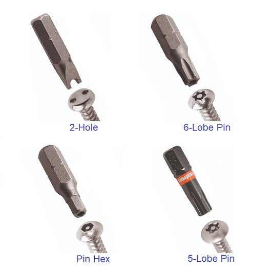 Security Bits Tools - M3 -3x0.5mm- Hex Socket - Power Bit