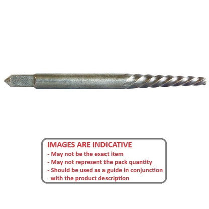 1037530 | EXTRACT1 (2 Pcs) --- Screw Extractors Tools - Size 1 3.97 to 4.76 2 mm - Chrome Alloy