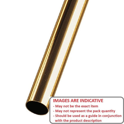 1036695 | 0T-0012-0009-0300-BR (2 Pcs) --- Round Tube - 1.19x0.89x304.8 mm - Brass