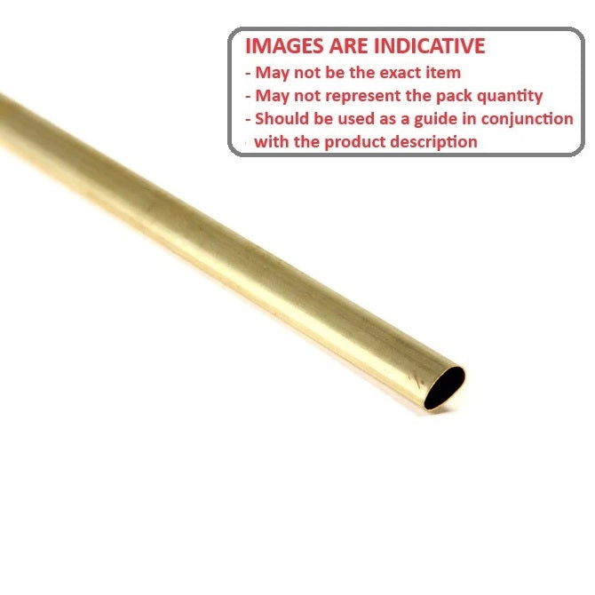1074553 | 0T-0066-STLN-BR-0300 --- Streamline Tube - 6.6 mm - 3.5 - 300 mm - Brass