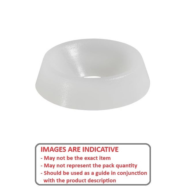 1049440 | W0035-CU-011-025-NY (60 Pcs) --- Cup Washers - 3.5x11.1x2.5 mm - Nylon Zytel 101