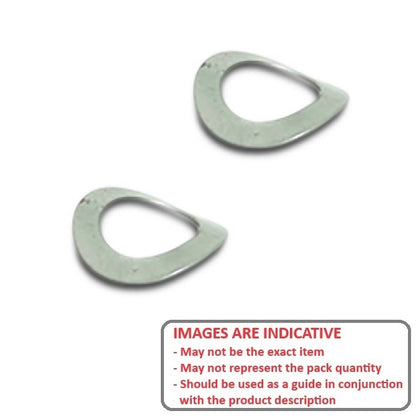 1053851 | W0040-T-008-008-WC-Z (100 Pcs) --- Spring Washers - 4x8x0.8 mm - Spring Steel HRC 43-50