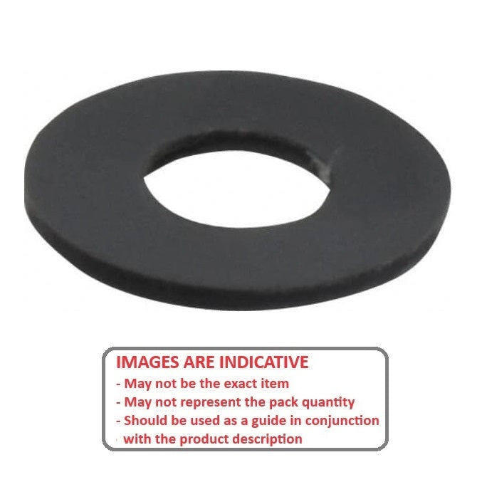 1071389 | W0064-F-013-016-PV (10 Pcs) --- Flat Washers - 6.35x12.7x1.59 mm - PVC (Polyvinyl Chloride) - Grey